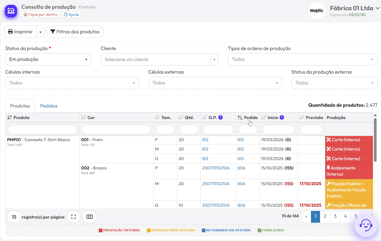 B.I. e Relatórios - WEBPIC