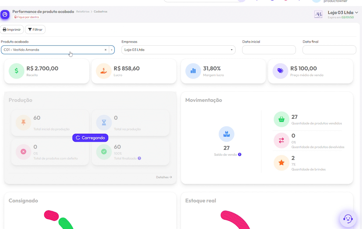 B.I. e Relatórios - WEBPIC